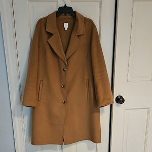 J. Jill Camel Wool Blend Coat
